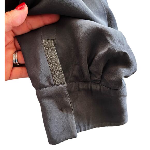 PRADA Lamé Silk Blend Dress in Gold Midi 3/4 Sleeves Runway Designer IT 44/ US 8 - Picture 11 of 16